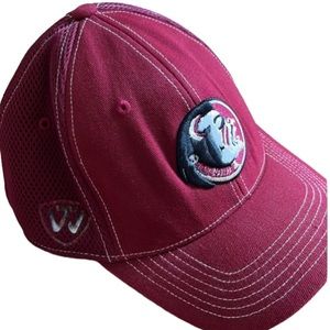 MENS TOP OF THE WORLD GARNET FLORIDA STATE SEMINOLES TEAM COLOR FITTED HAT